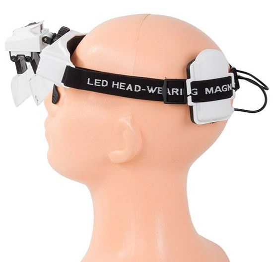 OKULARY LUPA CZOŁÓWKA Z LATARKĄ FUNKCJONALNA